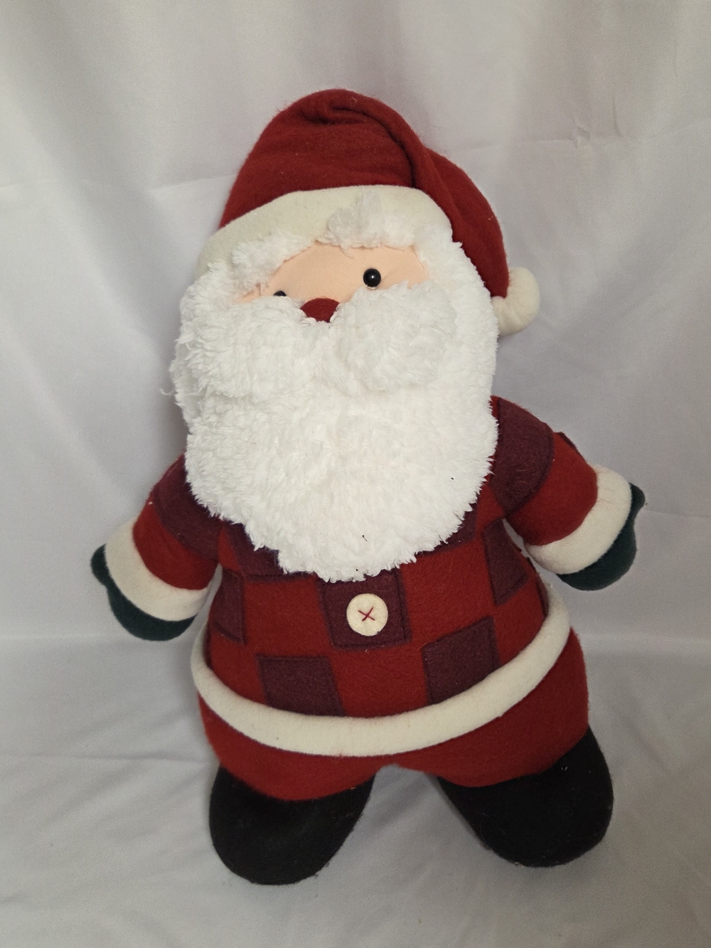 Vintage Plush Santa Claus‎ Holiday Christmas